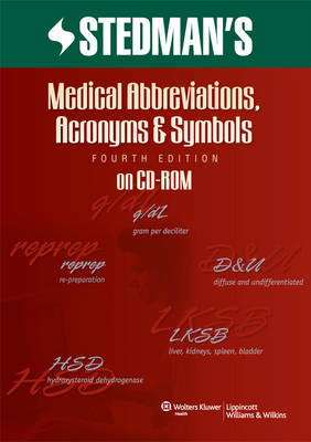Stedman's Multi-User Medical Abbreviations, Acronyms & Symbols -  Stedman's,  Steadman's