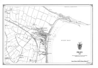 Filey 1849 Heritage Cartography Victorian Town Map - Peter J. Adams