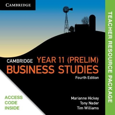 Cambridge Preliminary Business Studies Teacher Resource (Card) - Marianne Hickey, Tony Nader, Tim Williams