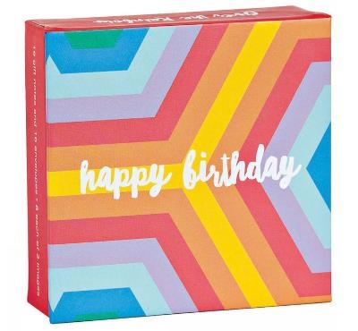 Over the Rainbow Mini FlipTop Notecard Box -  Ampersand