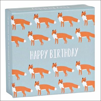 Foxy Birthday Mini FlipTop Notecard Box -  Ampersand