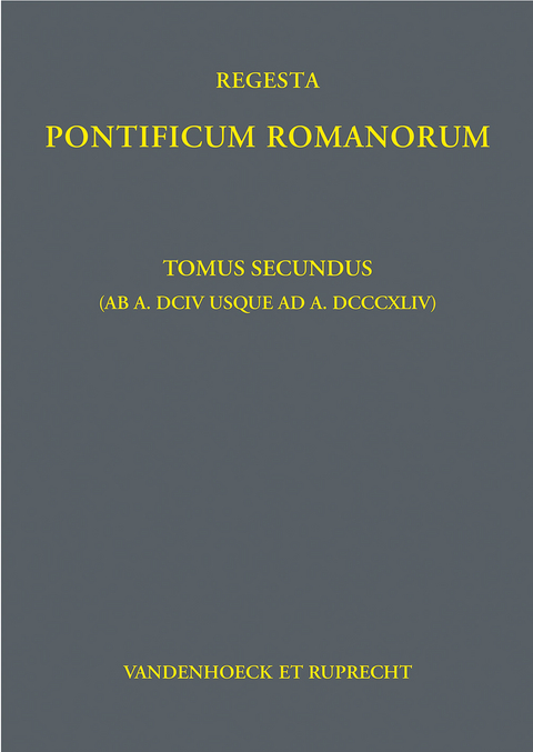 Regesta Pontificum Romanorum - Philipp Jaffé