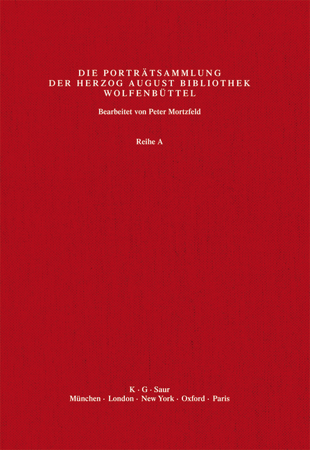 Katalog der Graphischen Porträts in der Herzog August Bibliothek... / Scho - Sel - 