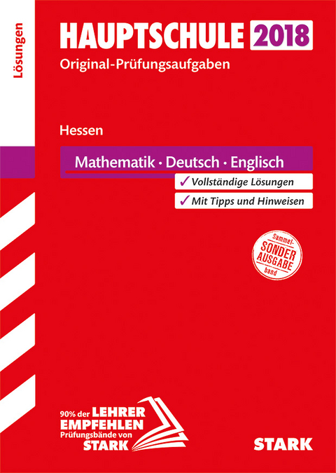 Lösungen zu Original-Prüfungen Hauptschule - Mathematik, Deutsch, Englisch - Hessen