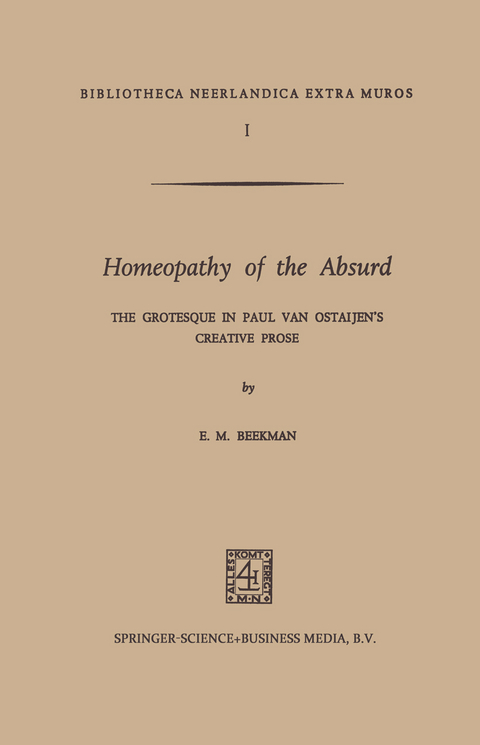 Homeopathy of the Absurd - E. M. Beekman