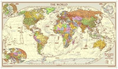 Antique Style World Map - Mary Spence