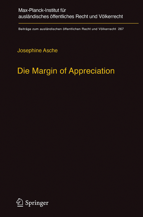 Die Margin of Appreciation - Josephine Asche