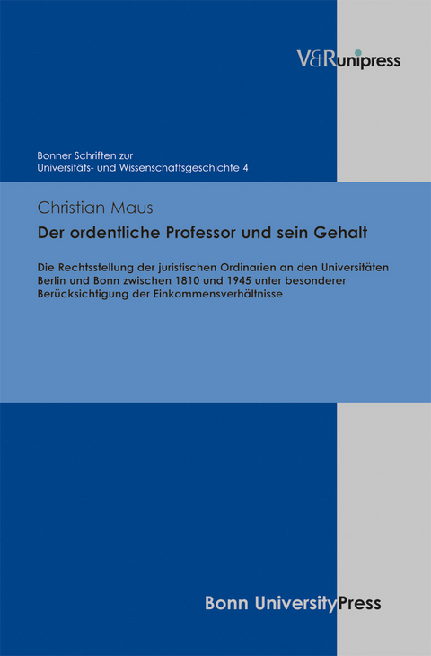 Der ordentliche Professor und sein Gehalt - Christian Maus