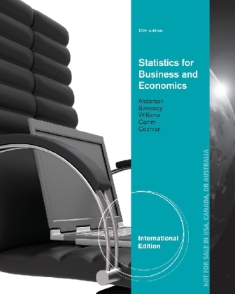 Statistics for Business and Economics - David Ray Anderson, Thomas Arthur Williams, Dennis J. Sweeney