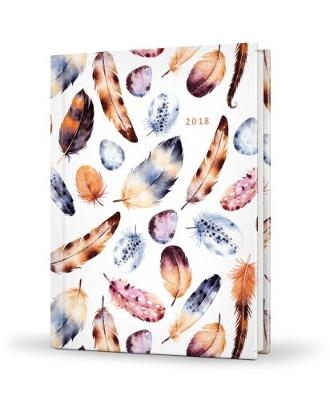 2018 Recipe Diary Feathers Design