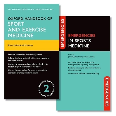 Oxford Handbook of Sport and Exercise Medicine and Emergencies in Sports Medicine Pack - 