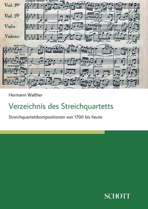 Verzeichnis des Streichquartetts - Hermann Walther