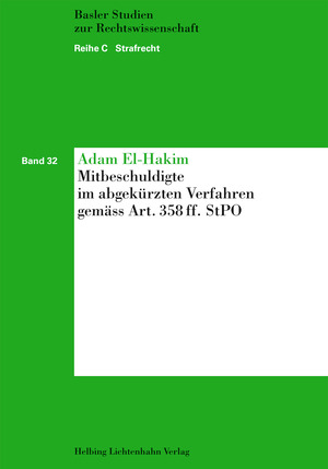 Mitbeschuldigte im abgekürzten Verfahren gemäss Art. 358 ff. StPO - Adam El-Hakim