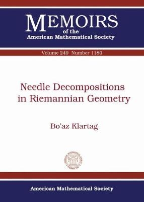 Needle Decompositions in Riemannian Geometry - Bo'az Klartag