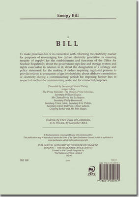 Energy Bill -  Great Britain: Parliament: House of Commons
