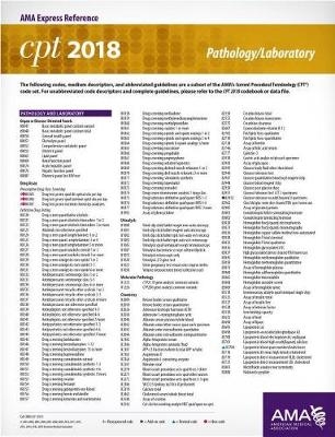 CPT® 2018 Express Reference Coding Cards: Pathology/Laboratory - Kathy Giannangelo