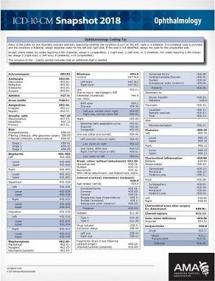 ICD-10-CM 2018 Snapshot Coding Cards: Ophthalmology - Kathy Giannangelo