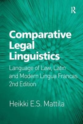 Comparative Legal Linguistics - Heikki E.S. Mattila