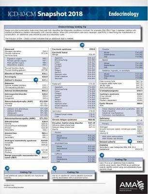 ICD-10-CM 2018 Snapshot Coding Cards: Endocrinology - Kathy Giannangelo