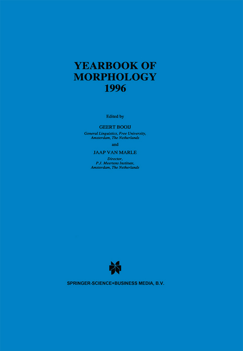 Yearbook of Morphology 1996 - 