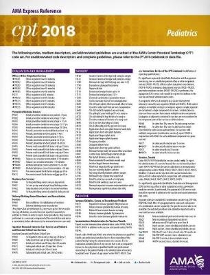 CPT® 2018 Express Reference Coding Cards: Pediatrics - Kathy Giannangelo