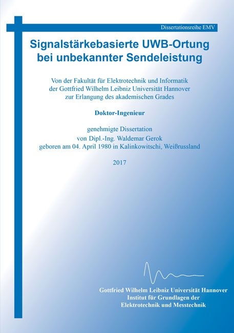 Signalstärkebasierte UWB-Ortung bei unbekannter Sendeleistung - Waldemar Gerok