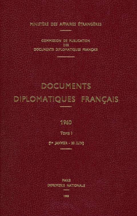 Documents Diplomatiques Fran�ais - 