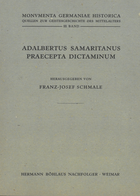 Adalbertus Samaritanus, Praecepta Dictaminum - 