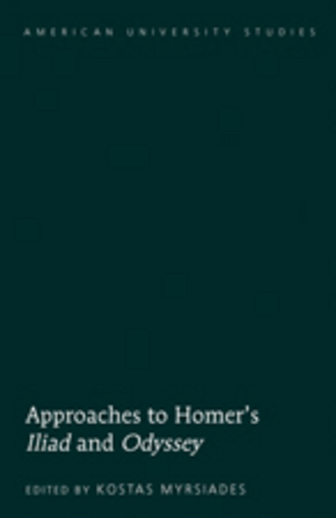 Approaches to Homer’s «Iliad» and «Odyssey» - 