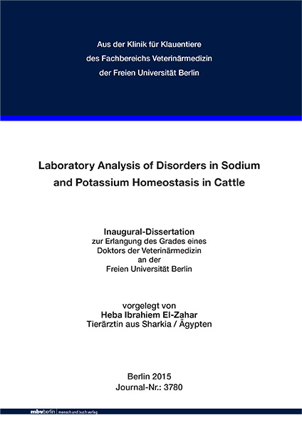 Laboratory Analysis of Disorders in Sodium and Potassium Homeostasis in Cattle - Heba Ibrahiem El-Zahar