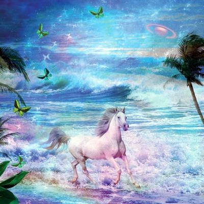 Enchanted Horse Card -  Llewellyn