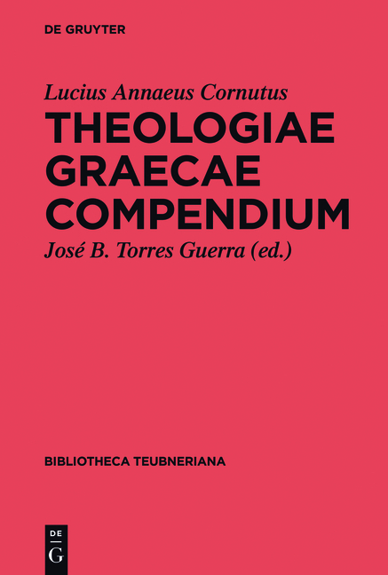Theologiae Graecae compendium - Lucius Annaeus Cornutus