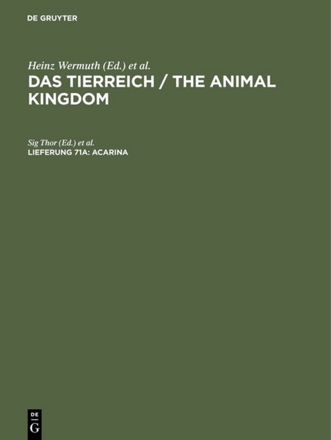 Das Tierreich / The Animal Kingdom / Acarina - 