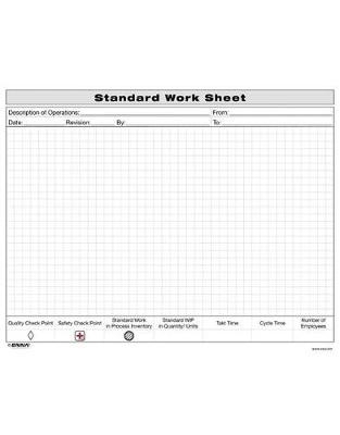 Standard Work Sheet -  Enna