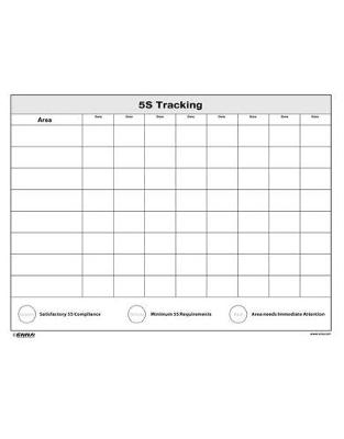 5S Tracking Sheet -  Enna