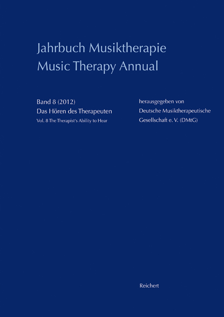 Jahrbuch Musiktherapie / Music Therapy Annual