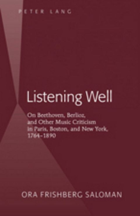 Listening Well - Ora Frishberg Saloman