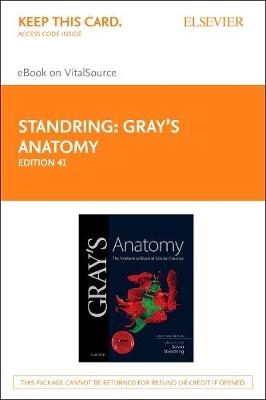 Gray's Anatomy Elsevier eBook on VitalSource (Retail Access Card) - Susan Standring