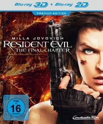 Resident Evil: The Final Chapter 3D, 1 Blu-ray