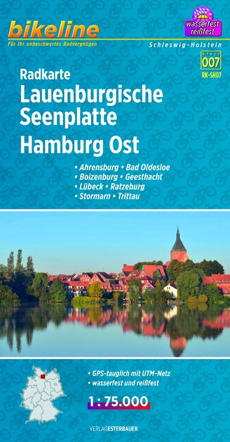 Radkarte Lauenburgische Seenplatte Hamburg Ost (RK-SH07) - 