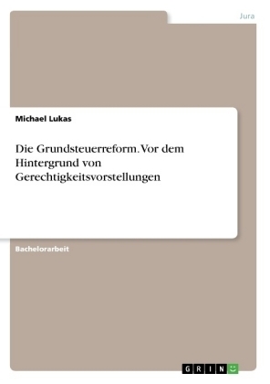 Die Grundsteuerreform. Vor dem Hintergrund von Gerechtigkeitsvorstellungen - Michael Lukas