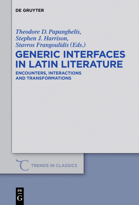 Generic Interfaces in Latin Literature - 