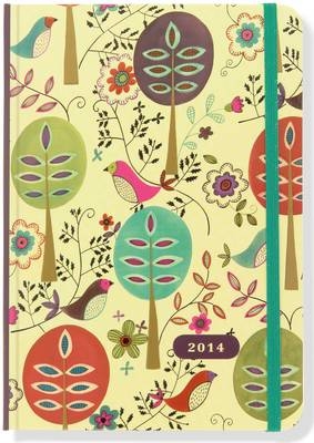 2014 Sm Folk Art Birds Calendar