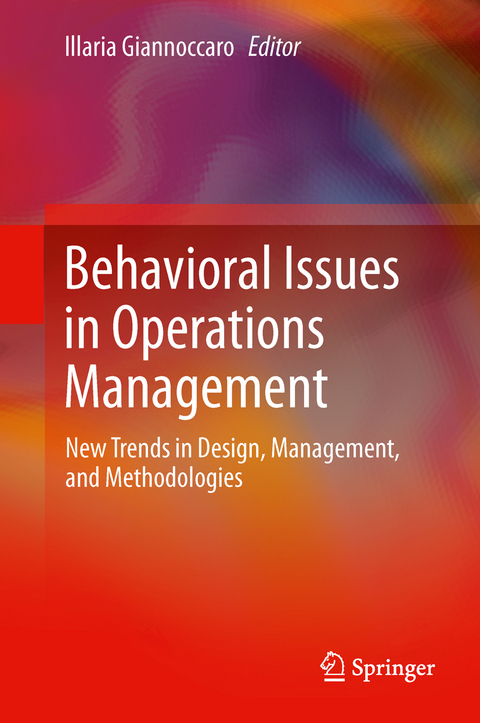 Behavioral Issues in Operations Management - 