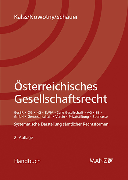 Österreichisches Gesellschaftsrecht (broschiert) - 