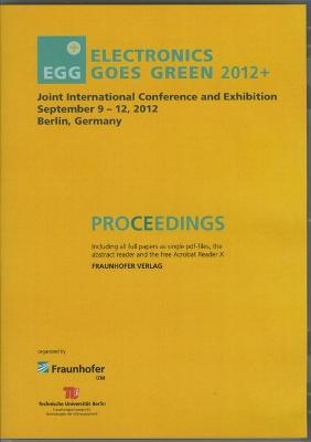 Electronics Goes Green 2012+ - . Taking Green to the Next Level. - 