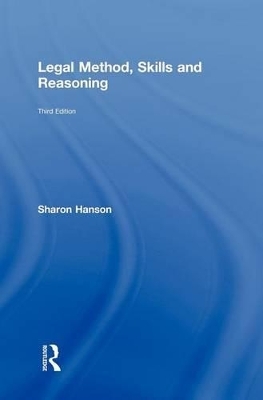 Legal Method, Skills and Reasoning - Sharon Hanson