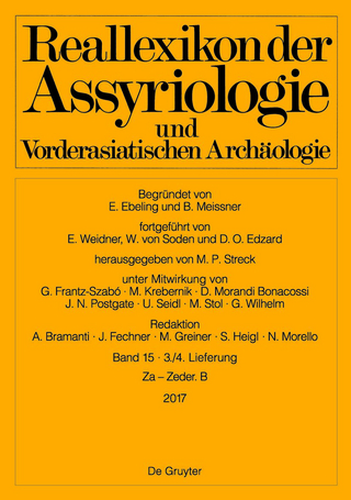 Reallexikon der Assyriologie und Vorderasiatischen Archäologie / Za - Zeder. B - Erich Ebeling; Bruno Meissner; Michael P. Streck; A. Bramanti; J. Fechner; M. Greiner; S. Heigl; N. Morello