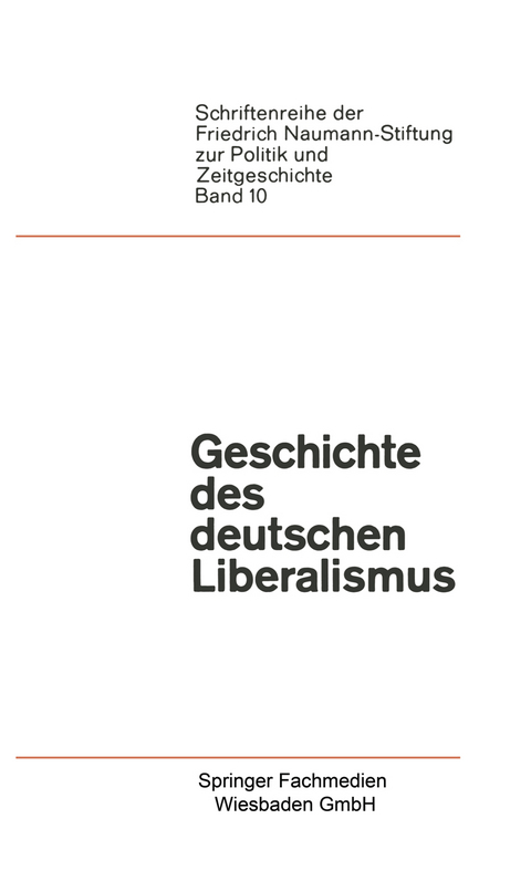 Geschichte des deutschen Liberalismus - Paul Luchtenberg