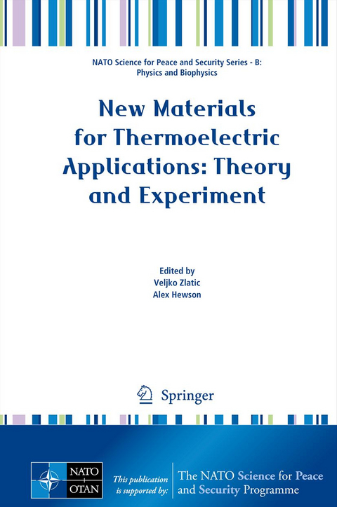 New Materials for Thermoelectric Applications: Theory and Experiment - 